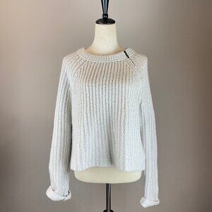 Wooden Ships Chunky Knit Sweater Women's S/M Gray Mohair Wool
